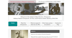 Desktop Screenshot of muncilachiropractic.com
